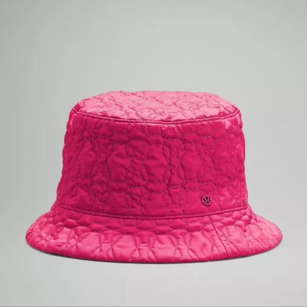 Lululemon Reversible Quilted Bucket Hat Pink Lychee
